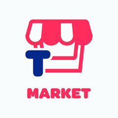 Alphabet T Market Logo