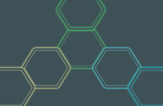 abstract background with hexagons