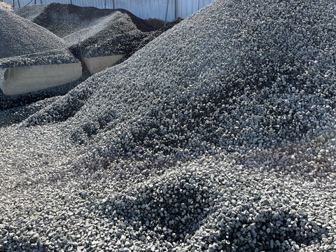 Pile Of Gravel In Lanscaping Supply Yard