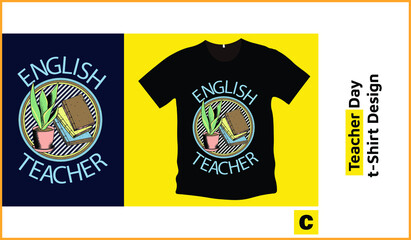 Teacher day t shirt for english teacher and students