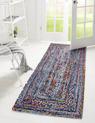 Modern geometric living area rug interior room rug design.