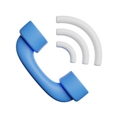 Telephone Call 3d Rendering Illustration Icon Photo High Quality