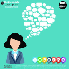 Illustration business.design modern  idea and concept think creativity. for brainstorm,Social network,success,plan,think,search,analyze,communicate, futuristic idea innovation technology.