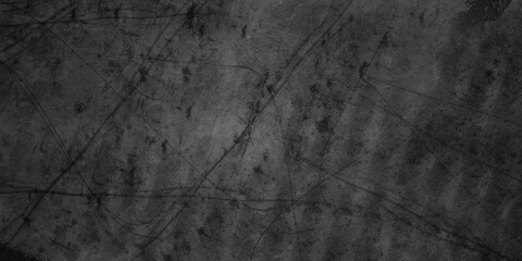 Dark black grunge textured concrete background. Panorama dark grey black slate background or texture. Vector black concrete texture. Stone wall background.