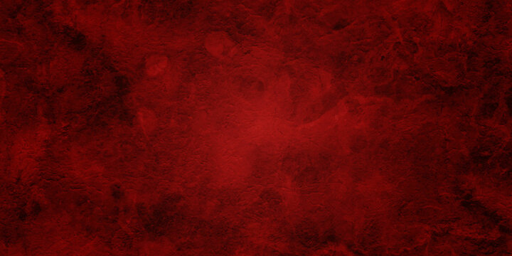 Red grunge concrete wall Rich red background texture, marbled stone or rock textured banner with elegant holiday color and design, red grunge textured wall background. 