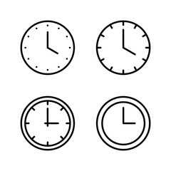 Clock icon vector. Time sign and symbol. watch icon