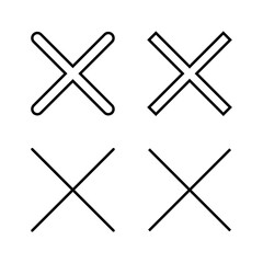 Close icon vector. Delete sign and symbol. cross sign