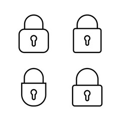 Lock icon vector. Padlock sign and symbol. Encryption icon. Security symbol