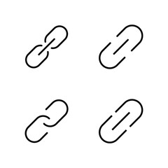 Fototapeta premium Link icon vector. Hyperlink chain sign and symbol