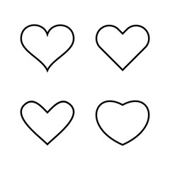 Love icon vector. Heart sign and symbol. Like icon vector.