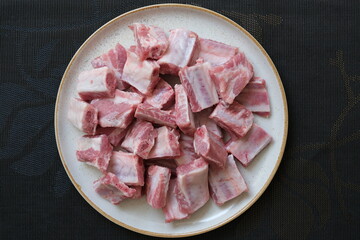 raw pork chops
