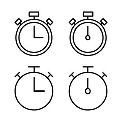 Stopwatch icon vector. Timer sign and symbol. Countdown icon. Period of time