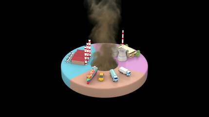 Fine particles is the most important air pollutant. Transportations, factories, and power plants are the sources of PM10 and PM2.5.	
