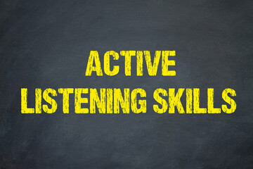 Active Listening Skills - obrazy, fototapety, plakaty