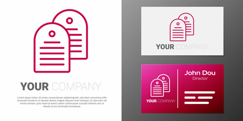 Logotype line Holy bible book icon isolated on white background. Logo design template element. Vector