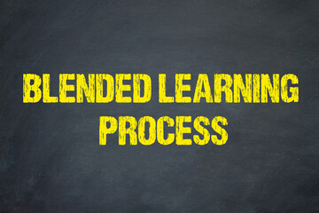 Fototapeta na wymiar Blended Learning Process