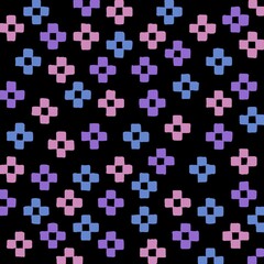 Colorful flowers pattern