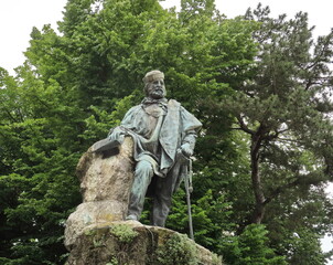 Obraz premium Statue de Garibaldi. Giardini pubblici. Venise. Italie.