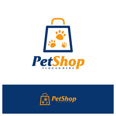 Pet Shop Logo Design Template. Pet logo concept vector. Emblem, Creative Symbol, Icon