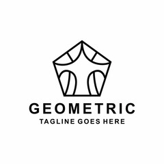 Geometric Line logo Design vector