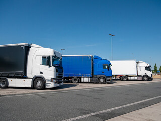 Truck at a rest stop