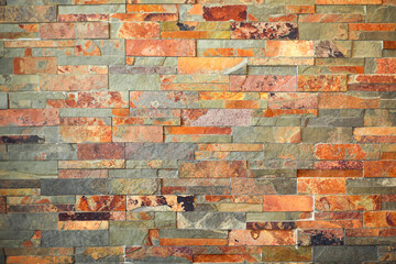 Pattern of rough sandstone wall texture and background