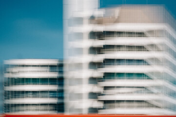 ICM - abstract blurred motion view of modern architecture