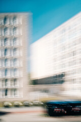 ICM - abstract blurred motion view of modern architecture