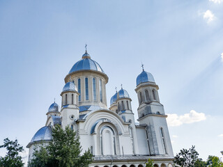 Fototapeta na wymiar Orthodox church in Baia Mare city, Romania