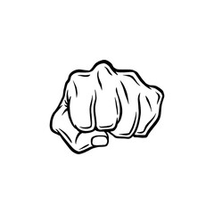 Fist icon vector.