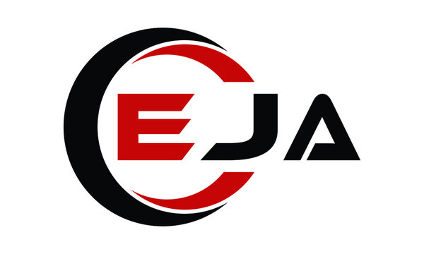 EJA three letter swoosh logo design vector template | monogram logo | abstract logo | wordmark logo | letter mark logo | business logo | brand logo | flat logo | minimalist logo | text | word | symbol