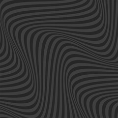 Abstract op art texture with wavy stripes