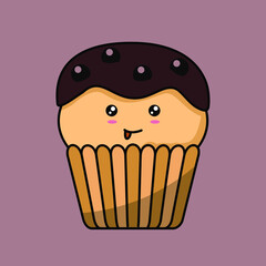 Cute food and drink character vector illustration