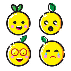 picture of an oranges with a facial expression