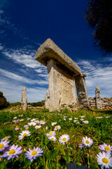 Santuario talayótico de Talatí de dalt, recinto de Taula. Migjorn.Menorca.Baleares.España. © Tolo