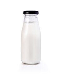 bottle of milk isolated