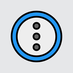 More icon in filled line style about user interface, use for website mobile app presentation