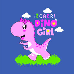 cute baby dino, best for t-shirt, mascot, sticker and etc