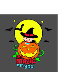 halloween background with pumpkin