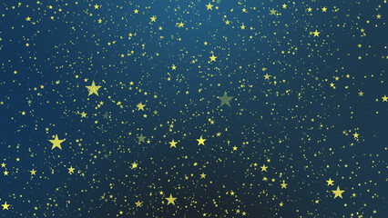 Yellow Stars and Blue Background.
