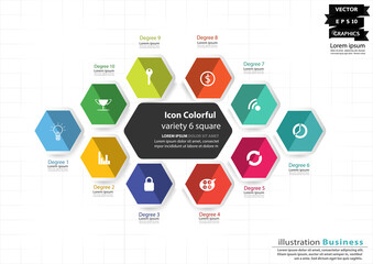 Illustration business.design modern  idea and concept think creativity. for brainstorm,Social network,success,plan,think,search,analyze,communicate, futuristic idea innovation technology.