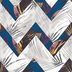Tropical Palm Repeat Pattern