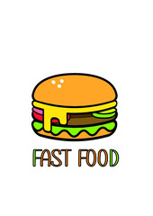 Vector hamburger.