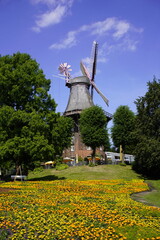 Mill in Bremen at Wall, Germany.