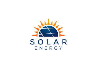 photovoltaic solar penal energy logo