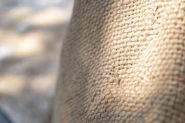 textura de saco de cañamo