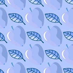 Autumn seamless apples pattern for fabrics and textiles and packaging and gifts and linens and kids