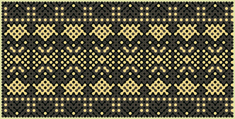 Multicolor truchet tiling connections illustration