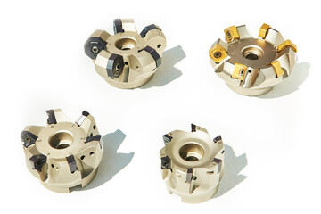 Tool bits milling for metal isolated white