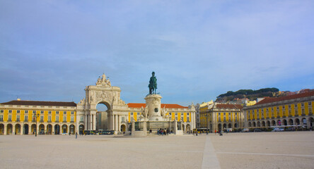Fototapeta na wymiar Praca do Comercio (Commerce Square) in Lisbon, Portugal